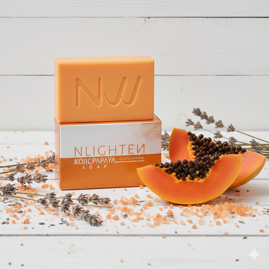 NLighten Kojic Papaya with Glutathione Soap